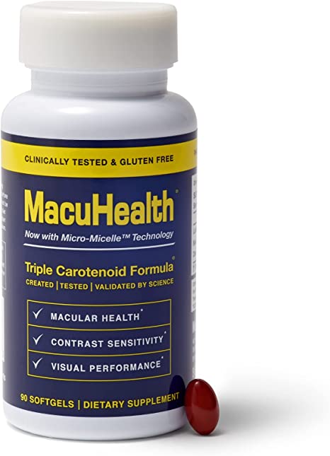 MacuHealth is the only nutritional vision supplement containing all three macular carotenoids: Lutein, Meso-Zeaxanthin and Zeaxanthin in the same 10:10:2 ratio that makes up macular pigment.